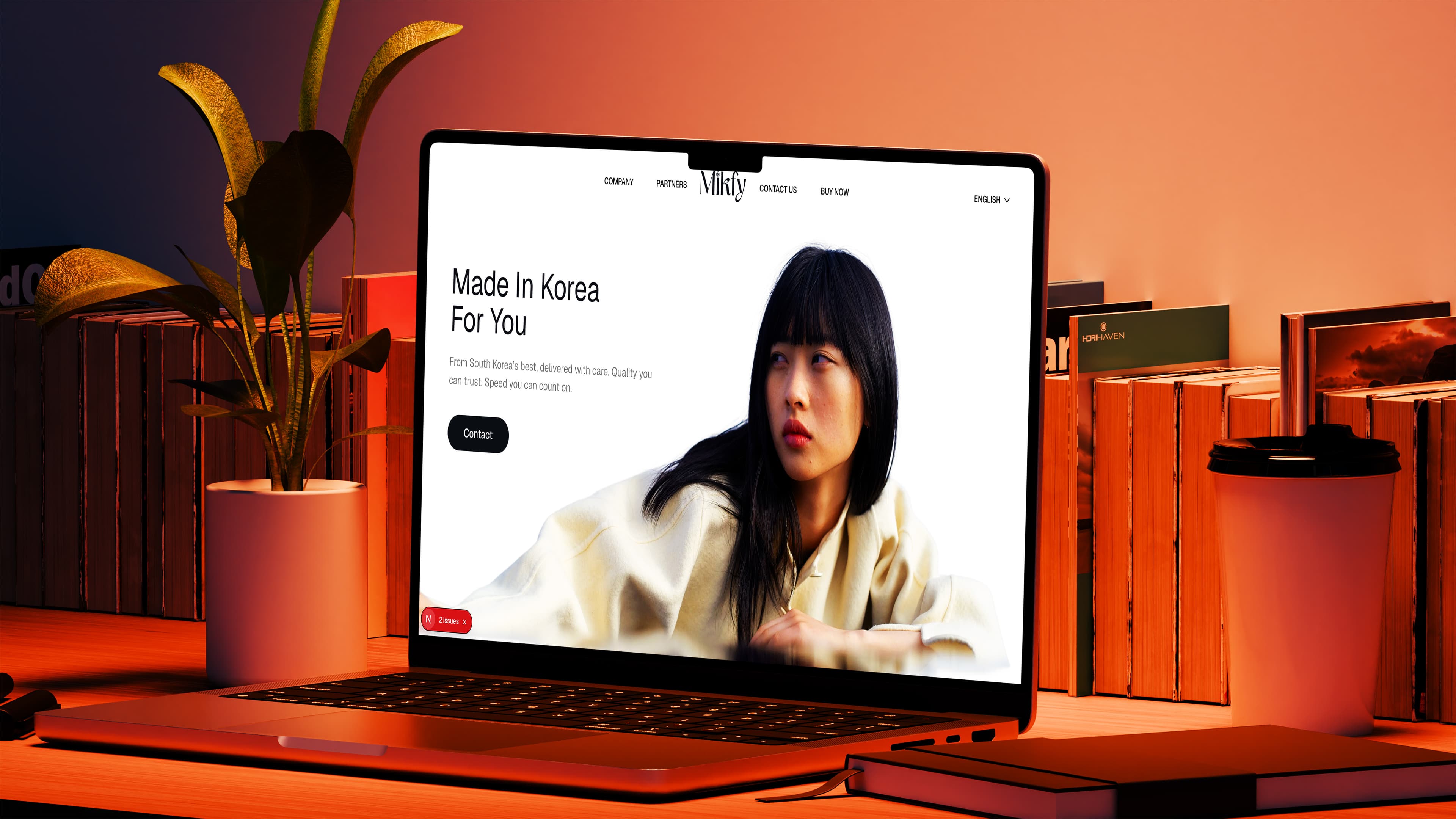 Mikfy — Korean Makeup Landing Page for B2B and B2C Growth